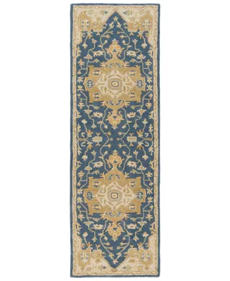 Livabliss Caesar Cae-1145 Navy 2'6" x 8' Runner Area Rug