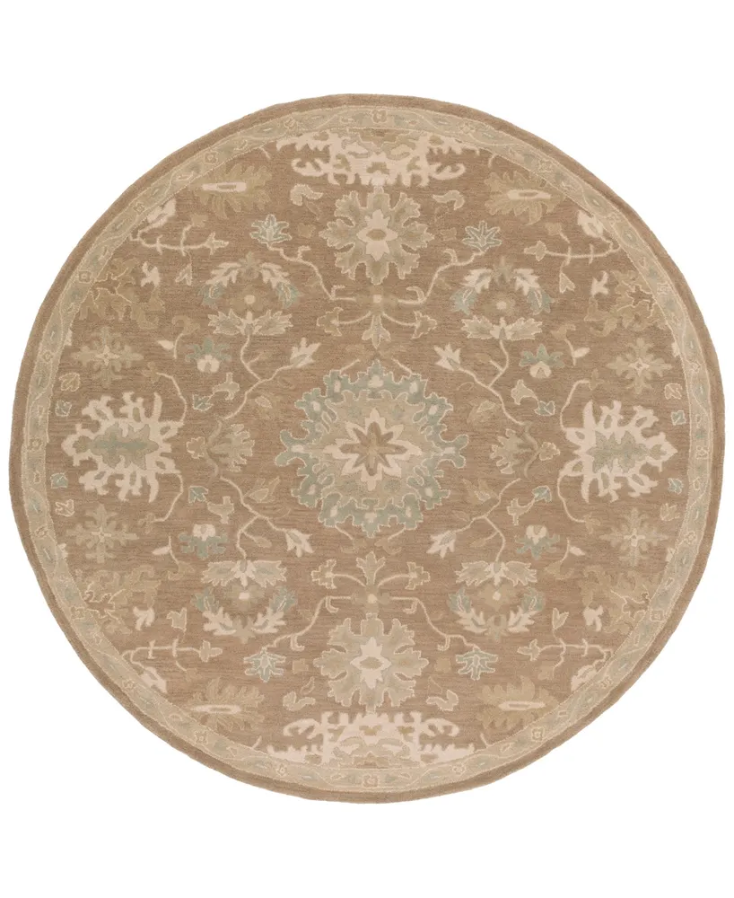 Livabliss Caesar Cae-1149 Camel 6' Round Area Rug