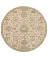 Livabliss Caesar Cae-1161 Beige 4' Round Area Rug