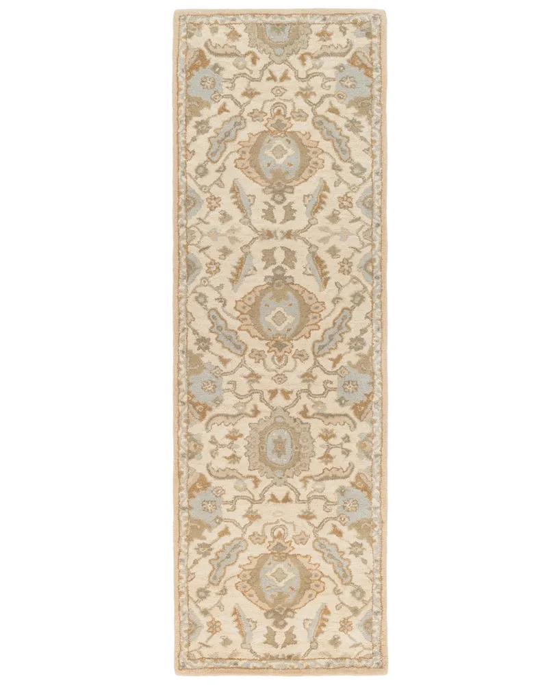 Livabliss Caesar Cae-1166 Beige 3' x 12' Runner Area Rug