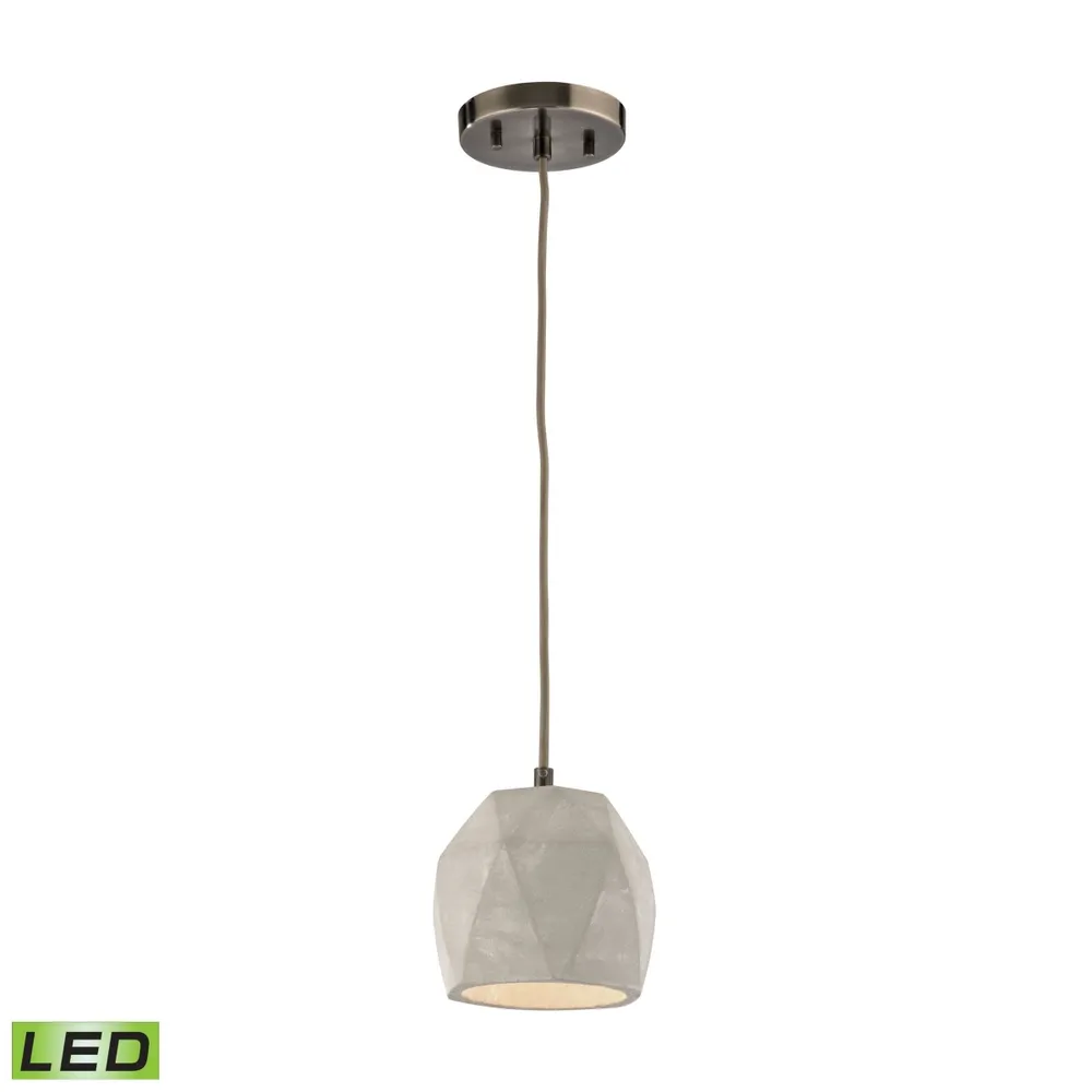 Urban Form 1 Light Pendant in Black Nickel