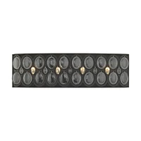 Serai 4 Light Vanity in Oil Rubbed Bronze with Clear Glass