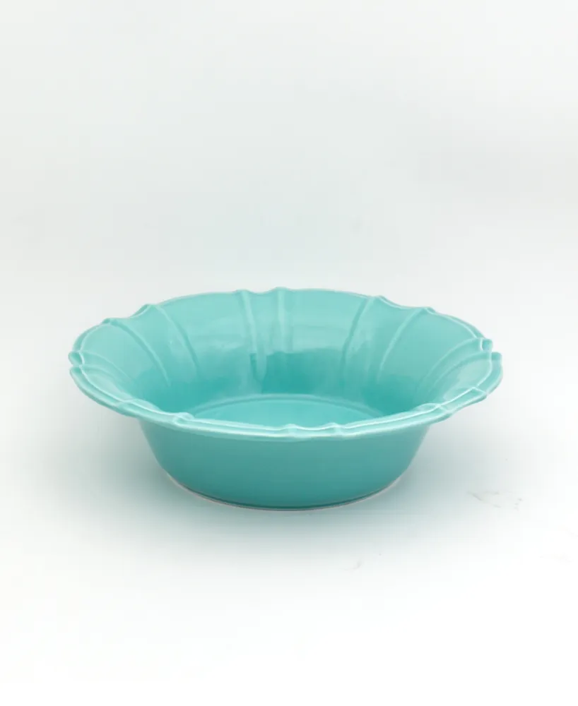 Euro Ceramica Chloe Turquoise Pasta Bowl