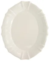 Euro Ceramica Chloe White Oval Platter