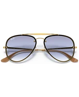 Ray-Ban Unisex Sunglasses, RB3584N 58 Blaze Aviator - Gold