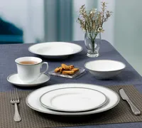 Lorren Home Trends Alyssa 57-pc Dinnerware Set, Service for 8