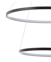 Jonathan Y Brice Round Integrated Led Chandelier