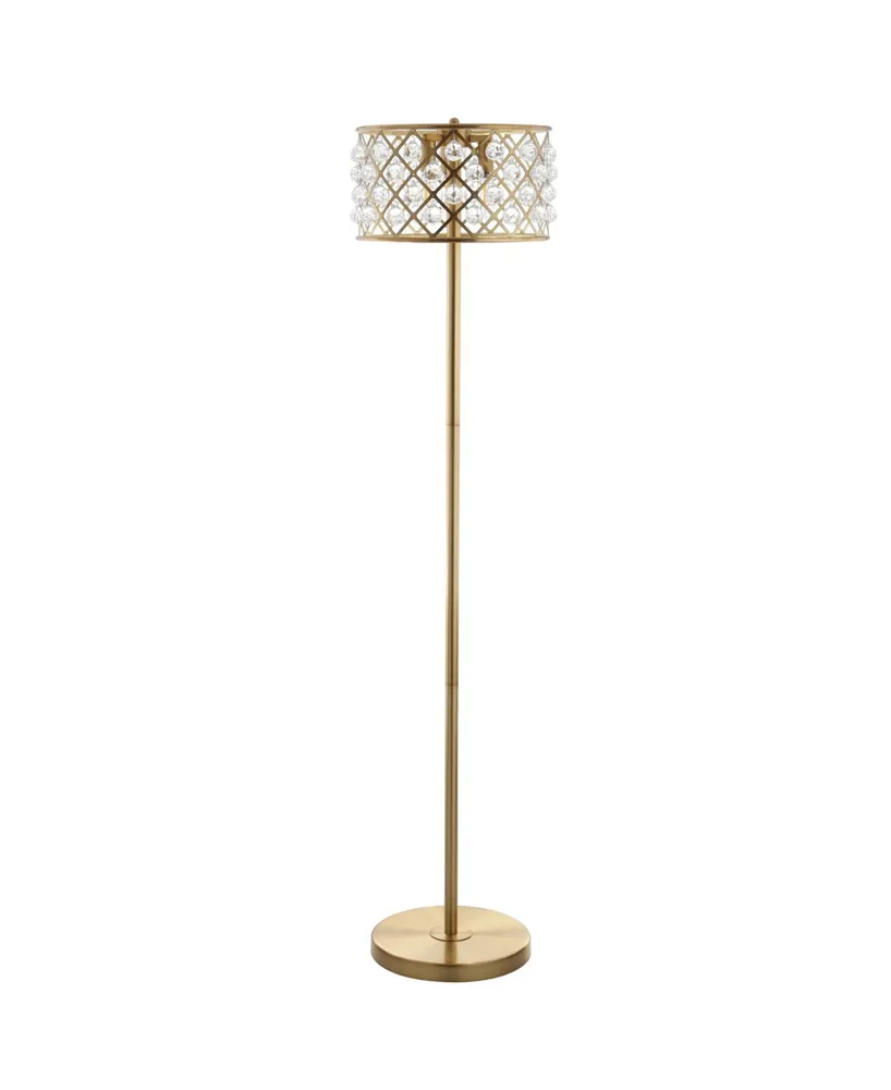 Jonathan Y Elizabeth Crystal, Metal Led Floor Lamp