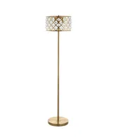 Jonathan Y Elizabeth Crystal, Metal Led Floor Lamp