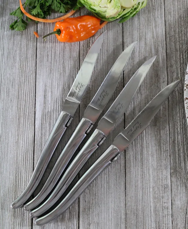 French Home Set of 4 Laguiole Neutral Tones Steak Knives