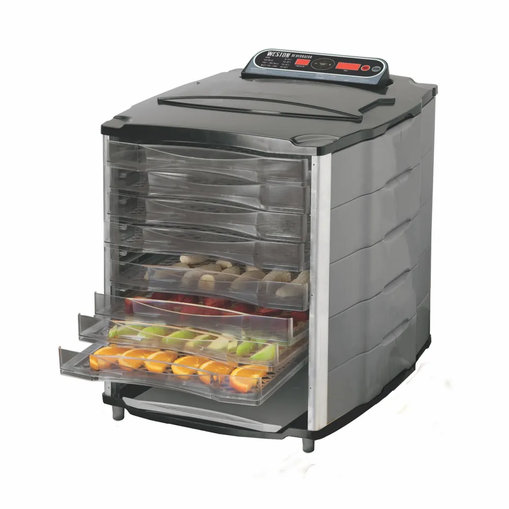 Brentwood 5-Tray Food Dehydrator with Auto Shutoff, black