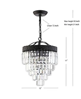 Jonathan Y Wyatt 2-Light Crystal Led Chandelier