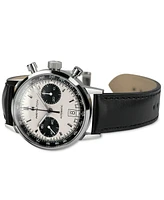 Hamilton Men's Swiss Automatic Chronograph Intra-Matic Black Leather Strap Watch 40mm