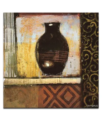 Ready2HangArt 'Ancient Vase Iv' Abstract Canvas Wall Art, 12x12"