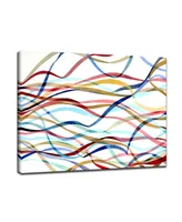 Ready2HangArt 'Ribbon' Abstract Canvas Wall Art