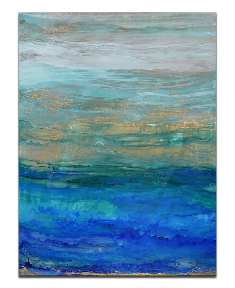 Ready2HangArt 'Ocean Spray B' Abstract Canvas Wall Art