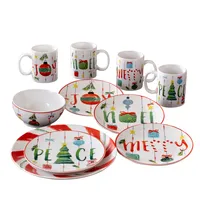 American Atelier Ornaments 16 Pc. Dinnerware Set, Service for 4