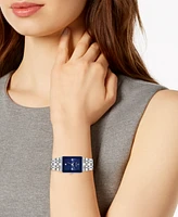 Bulova Women's Futuro Diamond-Accent Stainless Steel Bracelet Watch 21x32mm, Created for Macy's