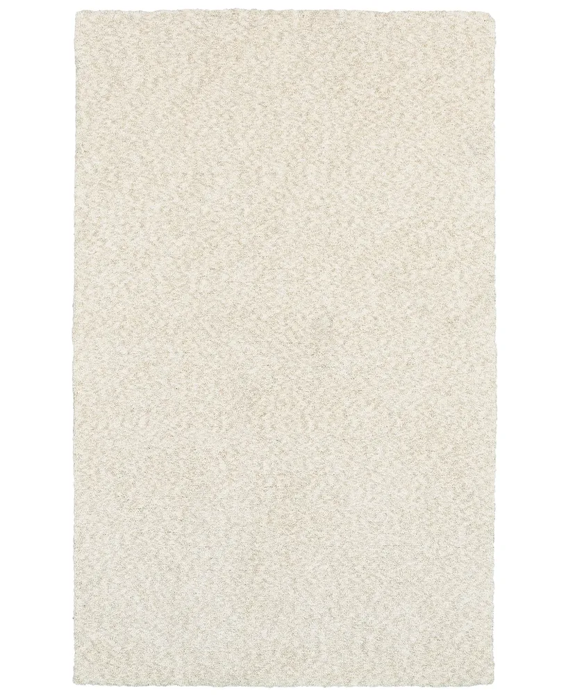 Oriental Weavers Heavenly Shag 73402 Ivory/Ivory 3' x 5' Area Rug