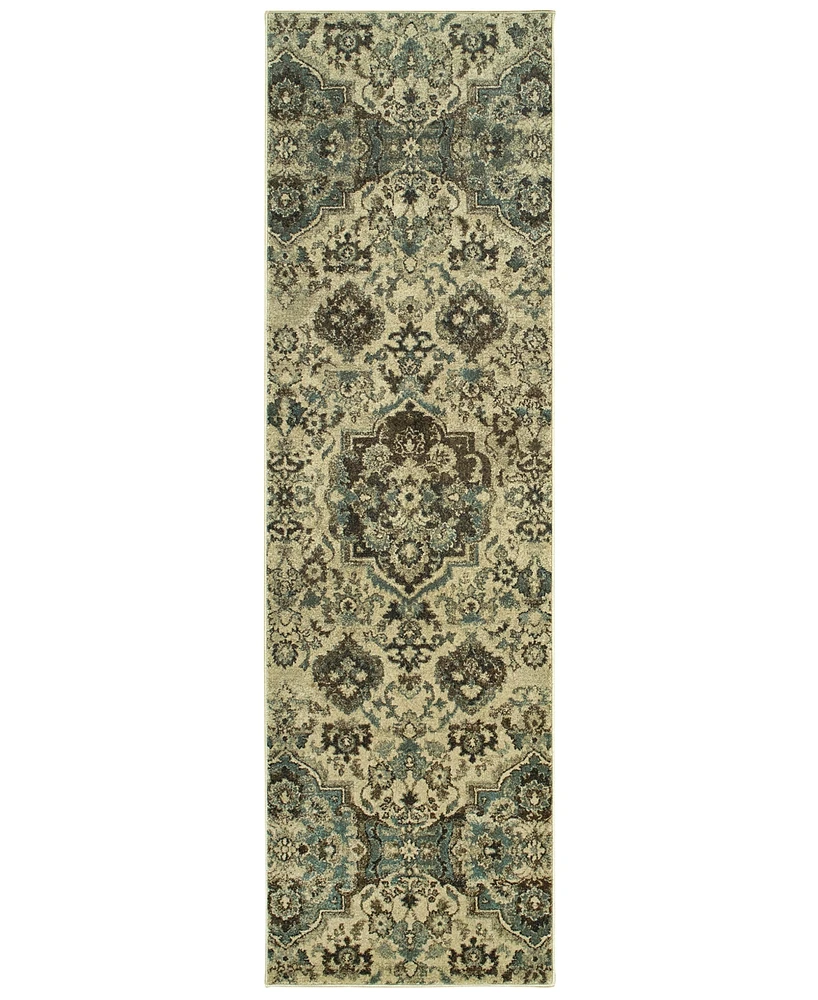 Oriental Weavers Raleigh 8027J 2'3" x 7'6" Runner Rug