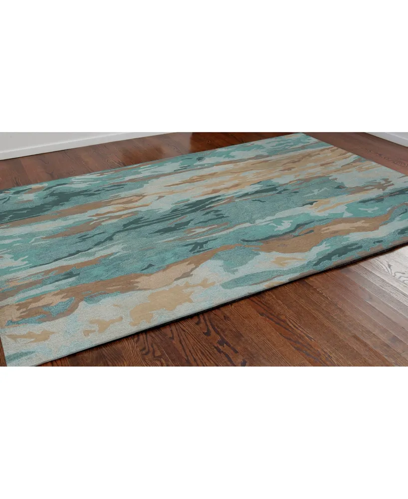 Liora Manne' Corsica 9144 Waterfall Patina 5' x 7'6" Area Rug