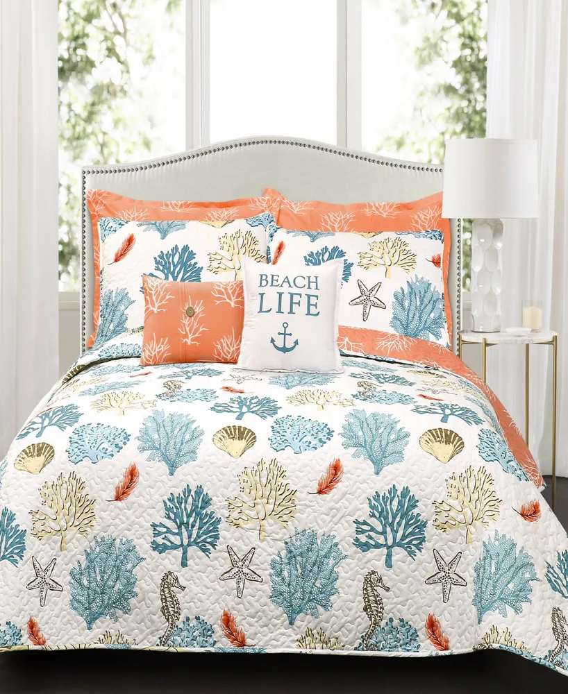 Coastal Reef 3-Pc Full/Queen Quilt Set