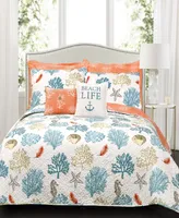 Coastal Reef 3-Pc King Quilt Set