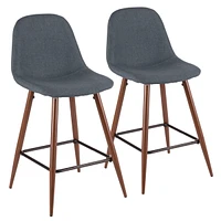 Lumisource Oregon Stackable Barstool Set of 2