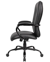 Boss Office Products Heavy Duty CaressoftPlus Chair, 400 lb. Capacity