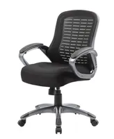 Boss Office Products Ribbed High Back Mesh Chair