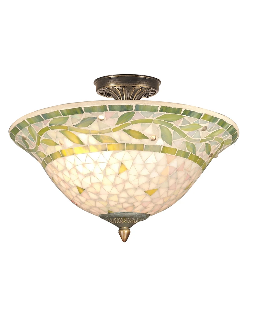 Dale Tiffany Cadena Mosaic Flush Mount