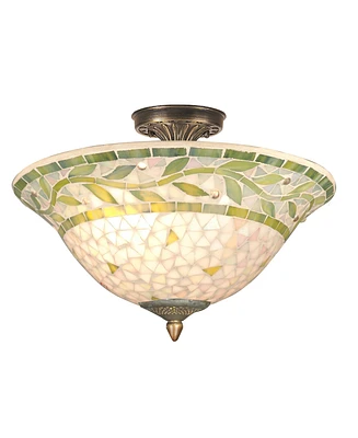 Dale Tiffany Cadena Mosaic Flush Mount