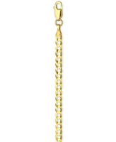 22" Open Curb Link Chain Necklace (3-5/8mm) in Solid 14k Gold