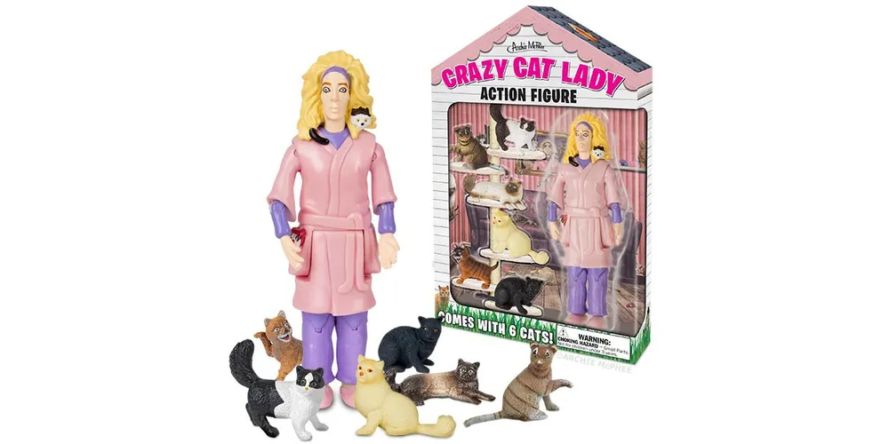 Crazy Cat Lady Action Figure Set