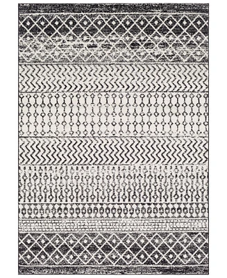 Livabliss Elaziz Elz-2307 Black 6'7" x 9' Area Rug