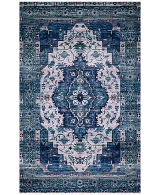 Justina Blakeney Cielo Cie-01 Ivory/Turquoise 2'3" x 4' Area Rug