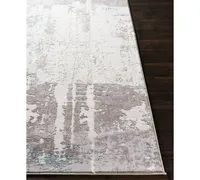 Closeout! Surya Genesis Gns-2301 White 2'7" x 7'6" Runner Area Rug