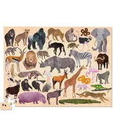 Thirty Six Wild Animals Jigsaw Puzzle- 100 Pieces