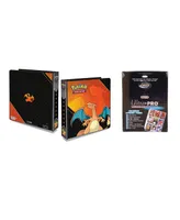 Ultra Pro Pokemon Charizard 2", 3 Ring Binder Card Album with 100 Ultra Pro Platinum 9 Pocket Sheets