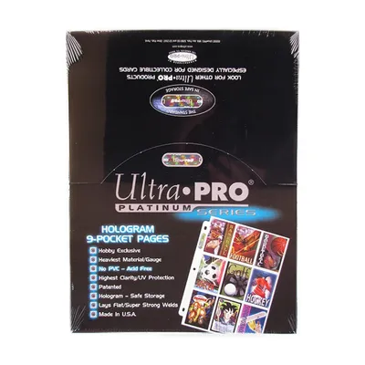 100 Ultra Pro Platinum 9 Pocket Sheets