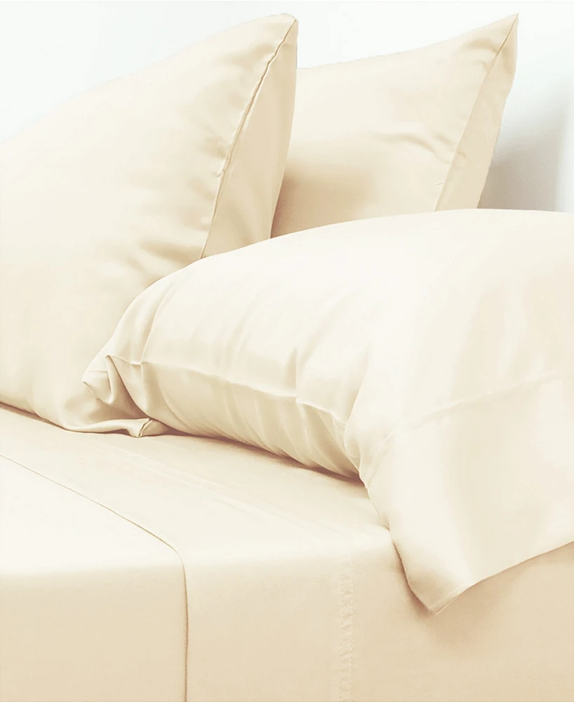 Cariloha Classic 4-Piece Twill Sheet Set | | Queen | Viscose Material |Extra soft, Cooling for Hot Sleepers