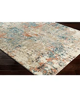Livabliss Pune Pun-2302 Teal 2'7" x 10'3" Runner Area Rug