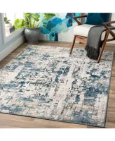 Livabliss Quatro Qua-2303 Denim 5'3" x 7'3" Area Rug