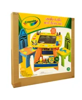 Grow'n Up Crayola Wooden Desk and Chairs Set-dry Erase Tabletop