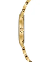 Bulova Women's Phantom Gold-Tone Crystal-Accent Stainless Steel Bracelet Watch 32mm - Two