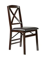 Triena X-Back Folding Chair Set of 2