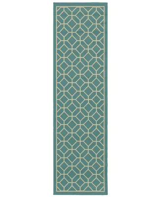 Closeout! Oriental Weavers Riviera 4771 2'3" x 7'6" Indoor/Outdoor Runner Rug