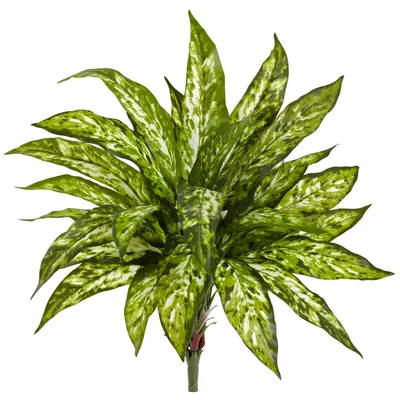 Nearly Natural 18" Aglaonema Artificial Plant, Set of 4