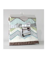 3 Stories Trading Nurture Zig Zag Hand Quilted Baby Quilt