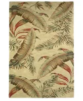 Kas Sparta Ferns 3124 Ivory 2'6" x 10' Runner Area Rug